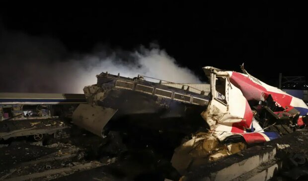 Столкновение поездов в Греции