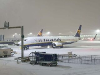 Снегопад в Великобритании