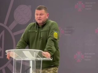 Валерій Залужний, кадр із брифінгу