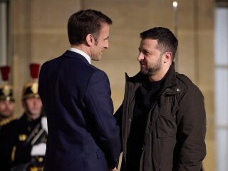 Зеленський та Макрон, фото: Офіс Президента