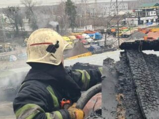 Пожар в Киевской области