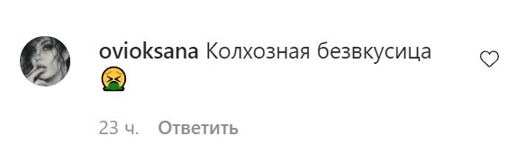 Коментарі зі сторінки Насті Покрищук в Instagram