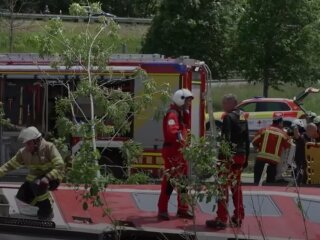 Авария с поездом в Германии