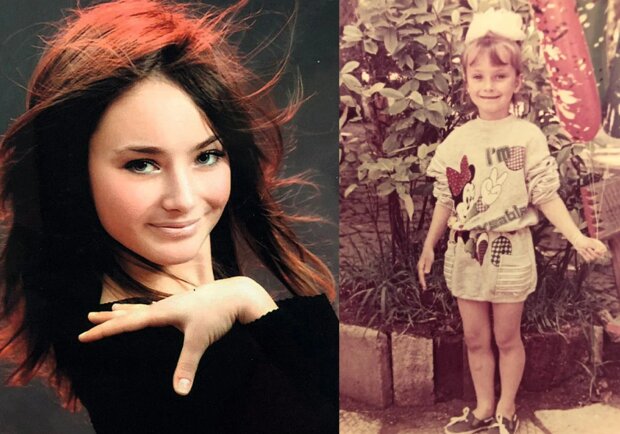 Ксения Мишина в детстве, фото из архива актрисы