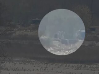 Ликвидация российского оккупанта, кадр из видео