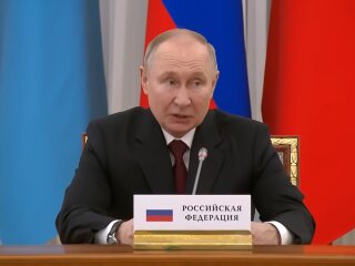 Володимир путін, кадр з виступу