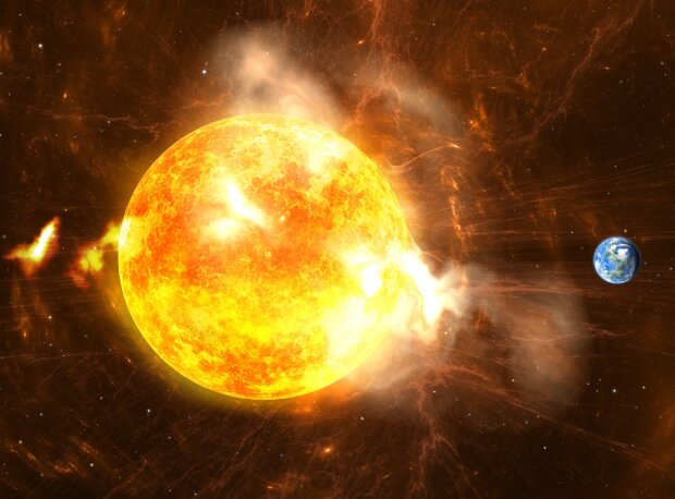 Магнитные бури, изображение из свободных источников