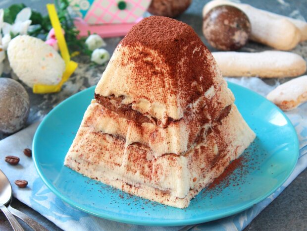 Творожная паска "Тирамису", кадр из видео