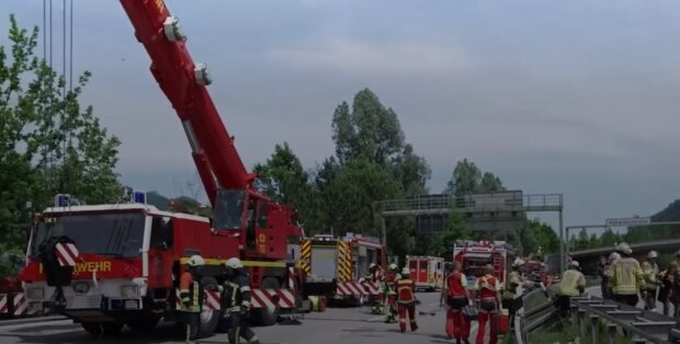 Авария с поездом в Германии