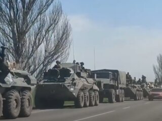 Передвижение техники оккупантов