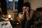 женщина на грани психического истощения