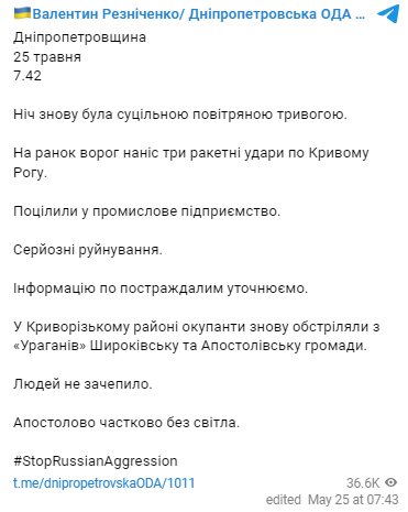 Скриншот с Telegram