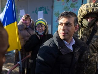 Риши Сунак в Киеве, фото из соцсетей