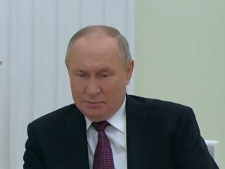 Володимир путін, кадр з виступу