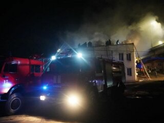 Пожар в Киеве