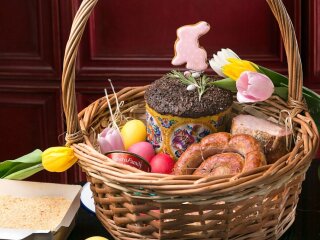 Пасхальная корзина, изображение из свободных источников