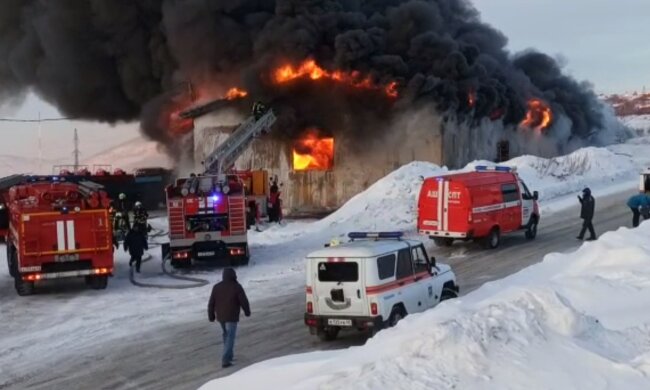 Пожежа у росії