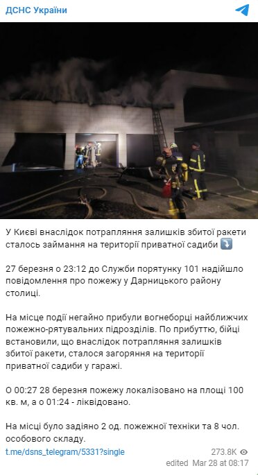 Скріншот з Telegram