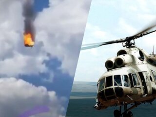 Під Брянськом упав військовий вертоліт / Колаж 24 Канала