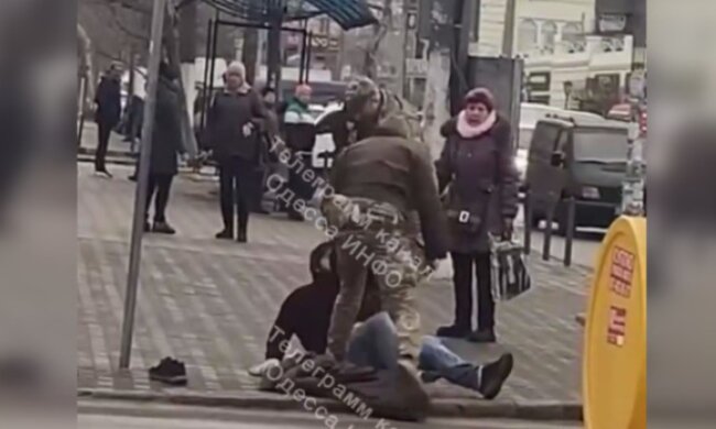 ТЦК в Одесі, кадр з відео