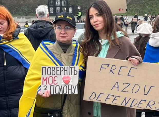 Надя Дорофеева на митинге, фото: Новини.LIVE