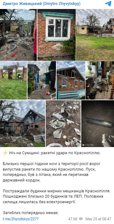 Скриншот с Telegram