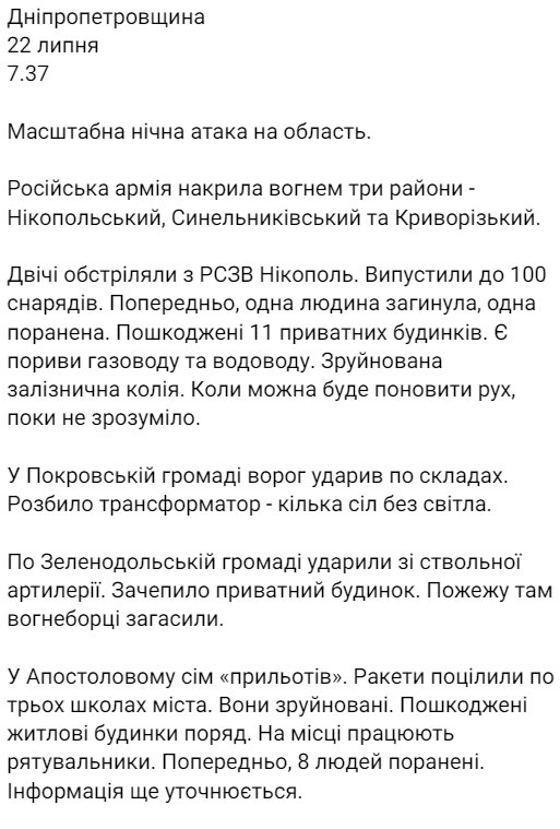 Скриншот с Telegram