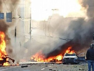 Ракетний обстріл України росіянами, кадр з відео