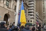 Украинский флаг в Нью-Йорке