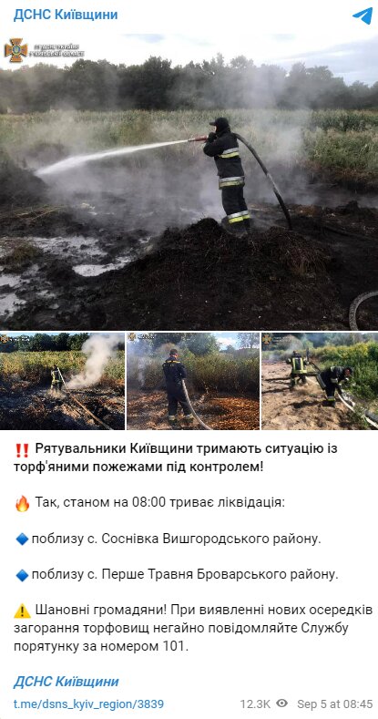 Скріншот із Telegram