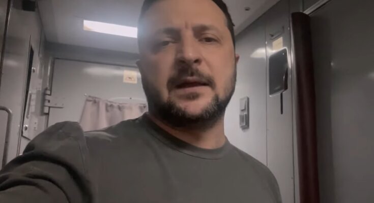 Владимир Зеленский, кадр из обращения