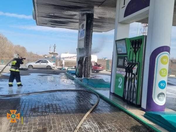 Обстрел станции в Николаеве