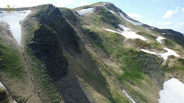 Инцидент на горе в Закарпатской области