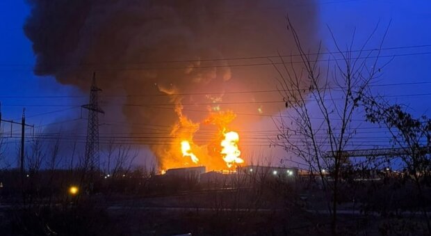 Пожар на нефтебазе Белгорода