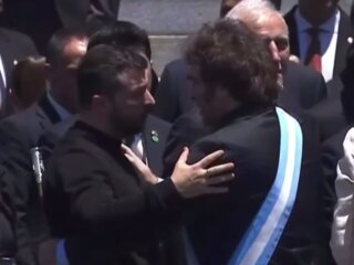 Володимир Зеленський та Хав'єр Мілей, кадр з відео