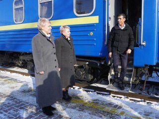 Ріші Сунак у Києві, фото із соцмереж