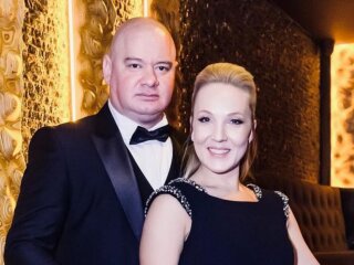 Фото Евгения Кошевого с женой Ксенией