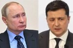 Фото Володимира Зеленського та Володимира Путіна
