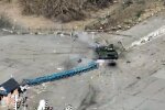 Пограничный пункт россиян, кадр из видео