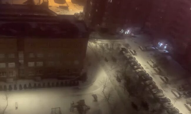 Сніг, зима, кадр з відео