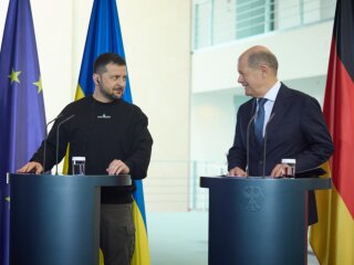 Олаф Шольц та Володимир Зеленський, фото: Офіс Президента