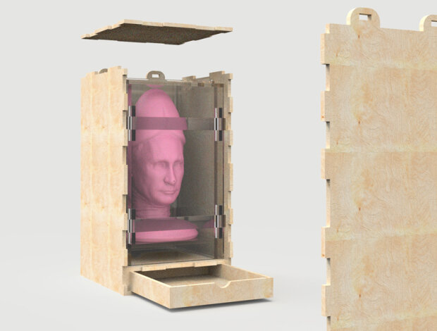 Анальная пробка с лицом путина