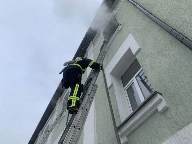 Пожар в школе Винницы