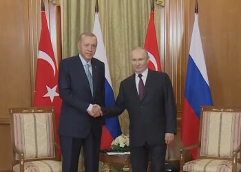 Реджеп Эрдоган и владимир путин, кадр с переговоров