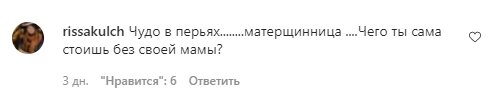 Комментарии со страницы Маши Поляковой в Instagram