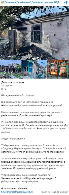 Скриншот с Telegram