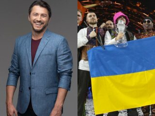 Фото Сергея Притулы и группы "Kalush Orchestra"