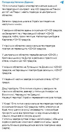 Скріншот із Telegram