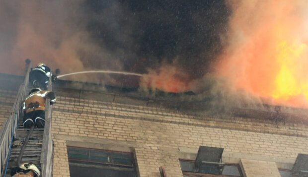 Пожар в Харькове