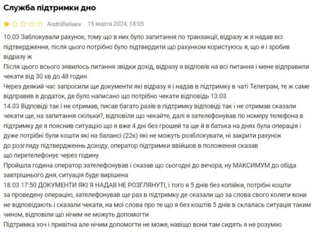 Отзыв на монобанк